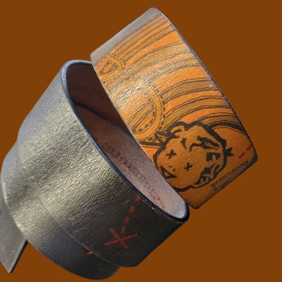 Jonathan Wye LLC Leather Comic Belt - Picture 3 of 6